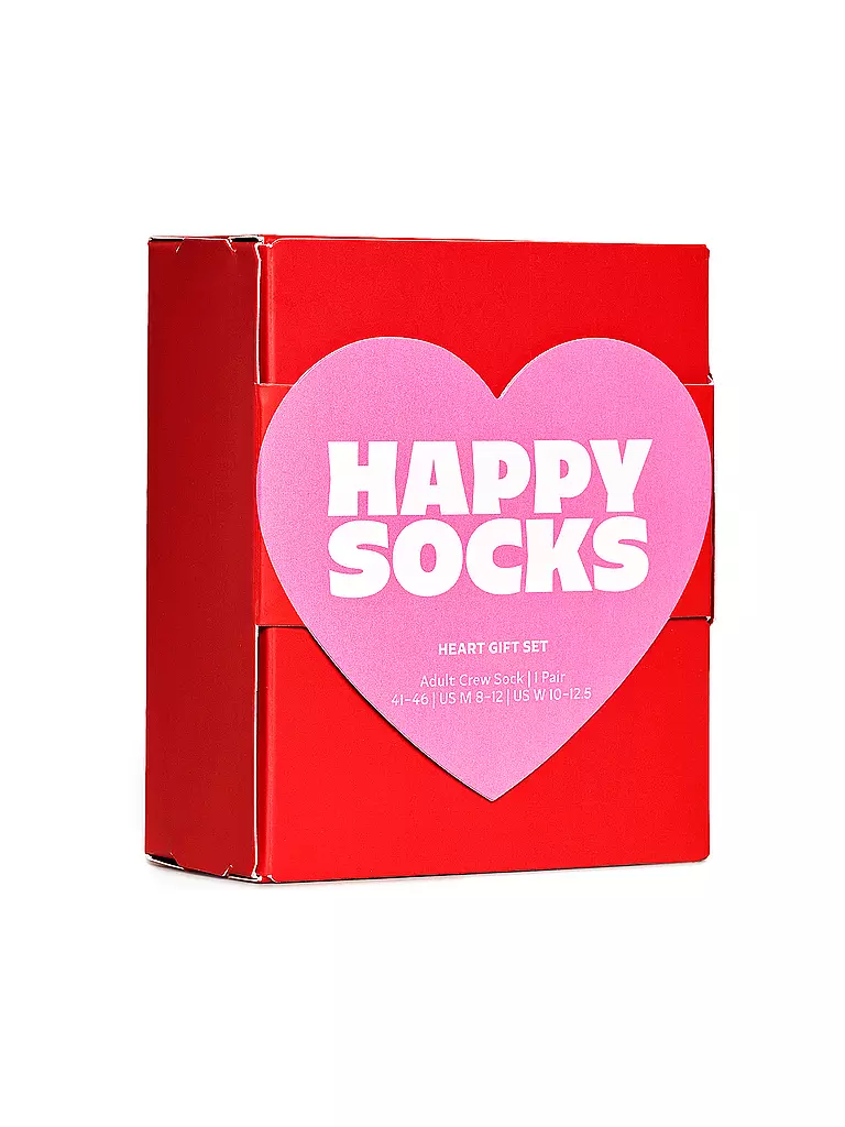 HAPPY SOCKS | Damen Socken Geschenkset HEART 36-40 pink | rosa