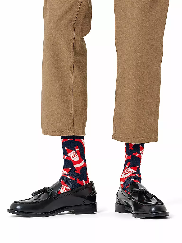HAPPY SOCKS | Damen Socken SANTA 36-40 navy | Dunkelblau
