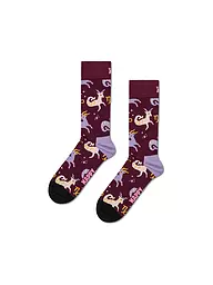 HAPPY SOCKS | Damen Socken STEINBOCK 36-40 dark red | Dunkelrot