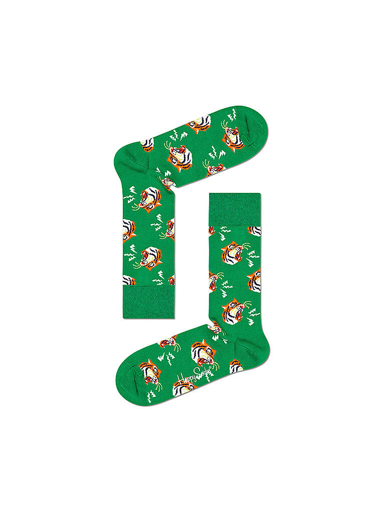 HAPPY SOCKS | Damen Socken TIGER 36-40 bunt | grün