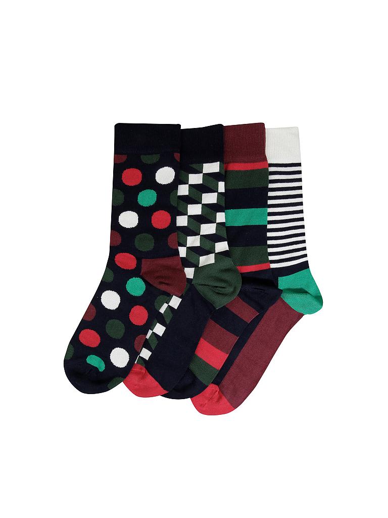 HAPPY SOCKS | Damen-Socken Geschenkbox 4-er "Holiday" 36-40 | bunt