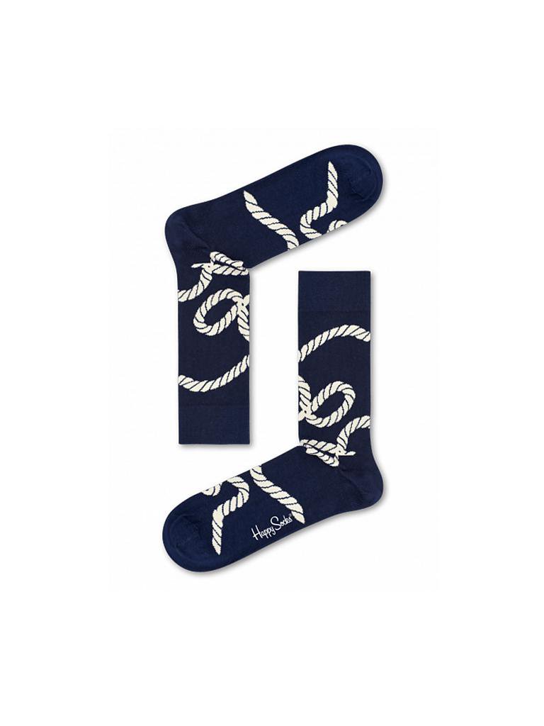 HAPPY SOCKS | Damen-Socken Geschenkbox 4-er "Nautical" 36-40 | blau