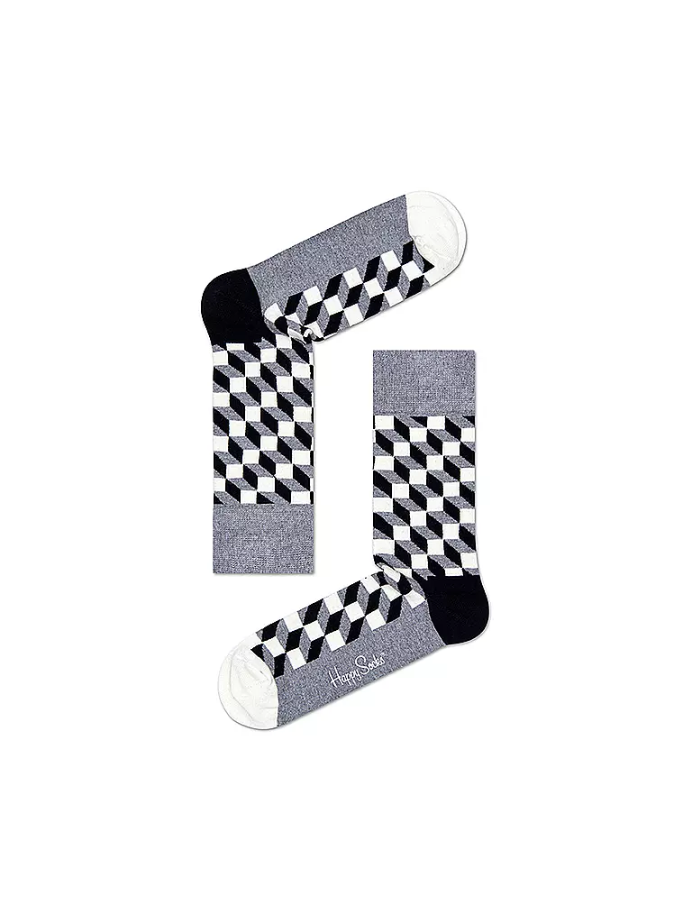 HAPPY SOCKS | Herren Geschenkbox Socken BLACK & WHITE 4-er Pkg. black | schwarz