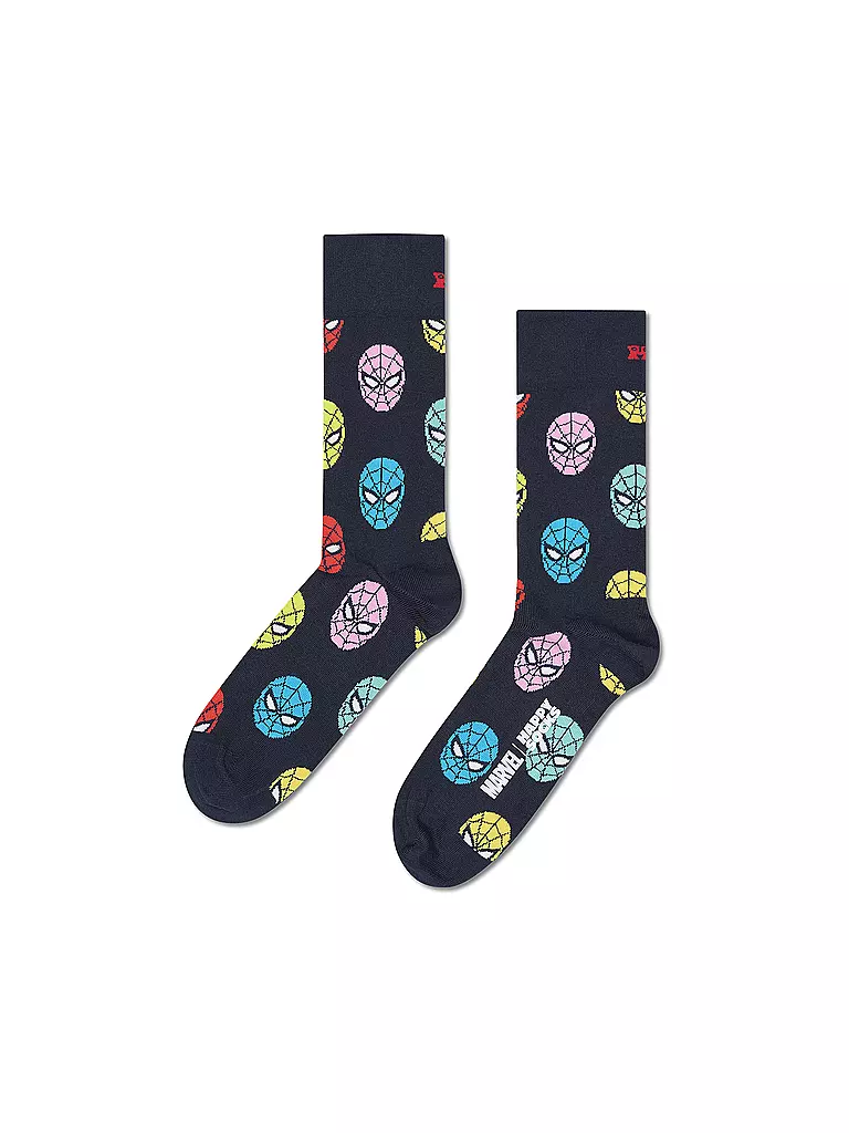 HAPPY SOCKS | Herren Geschenkset 3er Pkg SPIDER MAN 41-46 purple | bunt