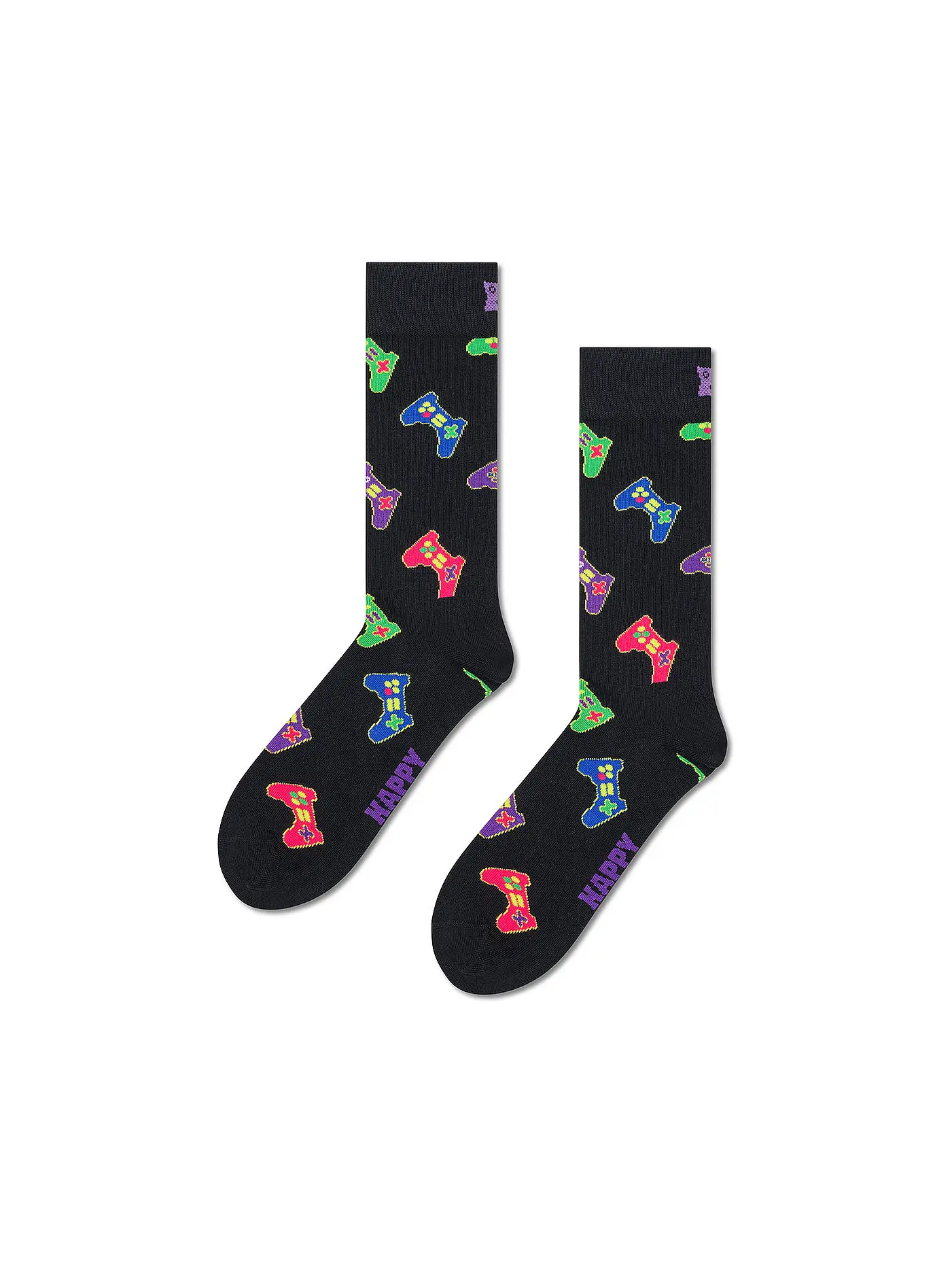 HAPPY SOCKS | Herren Geschenkset 4er Pkg GAMER 41-46 black | schwarz