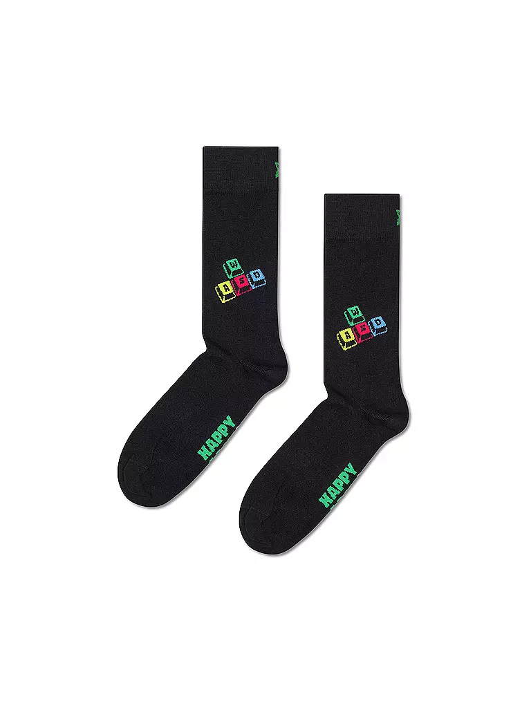 HAPPY SOCKS | Herren Geschenkset 4er Pkg GAMER 41-46 black | schwarz