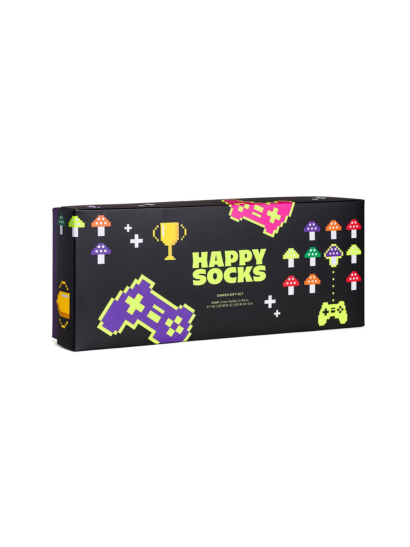 HAPPY SOCKS | Herren Geschenkset 4er Pkg GAMER 41-46 black | schwarz