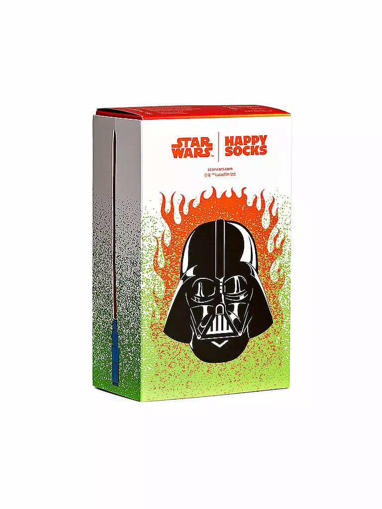 HAPPY SOCKS | Herren Socken 41-46 STAR WARS 3-er Pkg black | schwarz