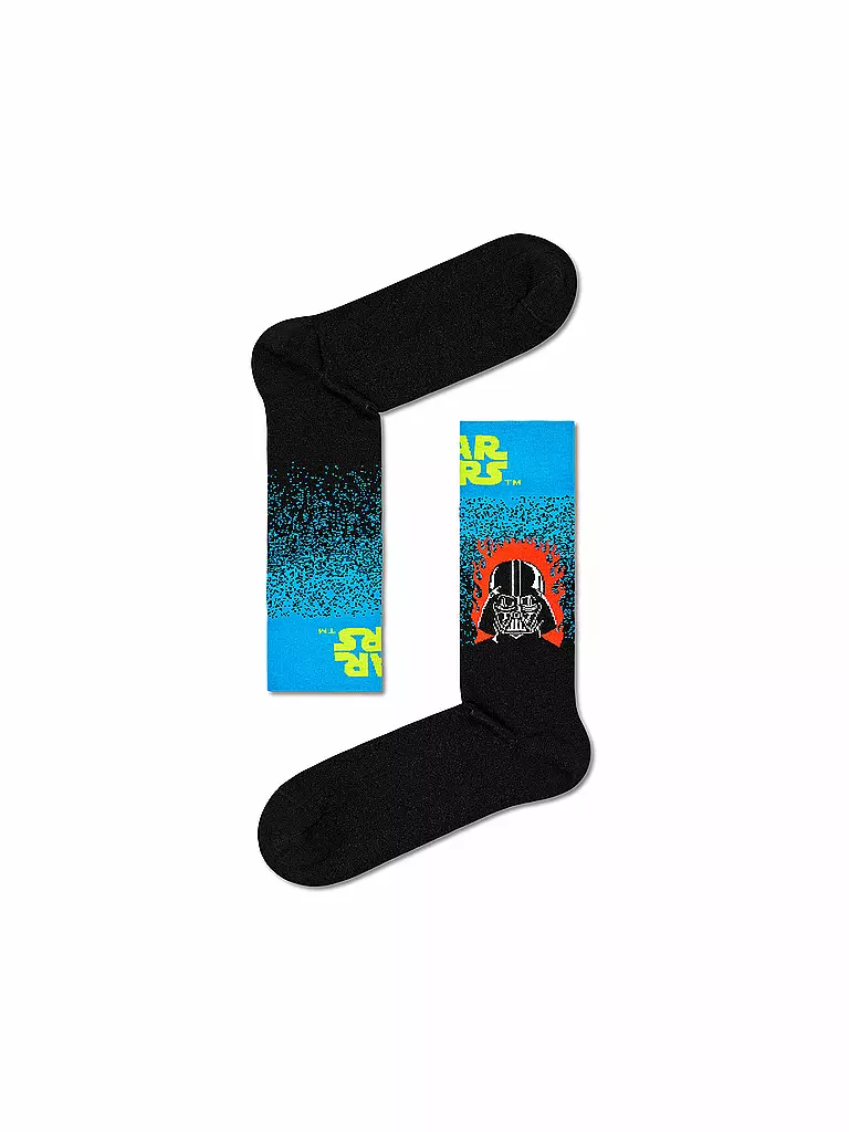 HAPPY SOCKS | Herren Socken 41-46 STAR WARS 3-er Pkg black | schwarz