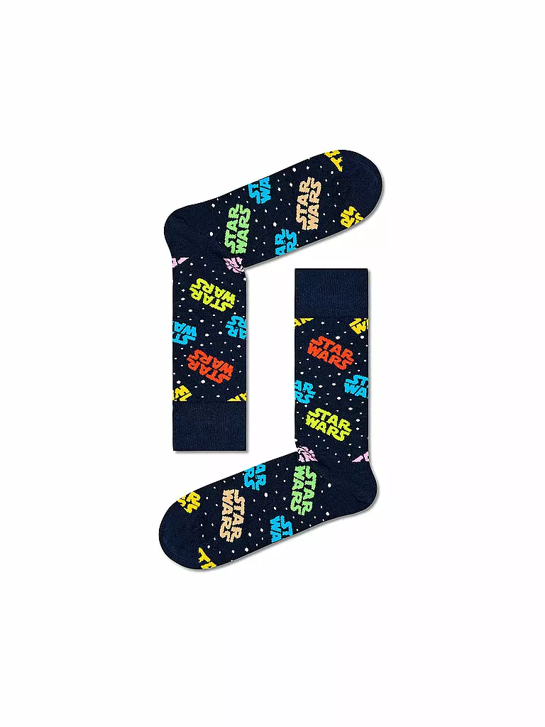 HAPPY SOCKS | Herren Socken 41-46 STAR WARS 3-er Pkg black | schwarz