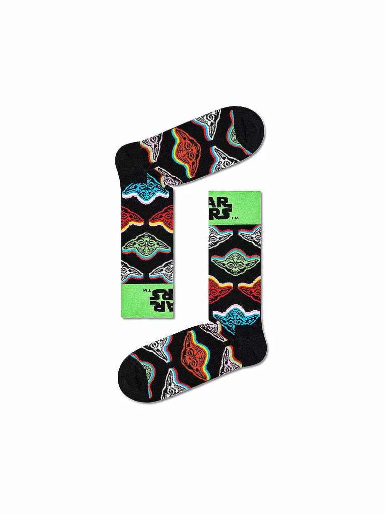 HAPPY SOCKS | Herren Socken 41-46 STAR WARS 3-er Pkg black | schwarz