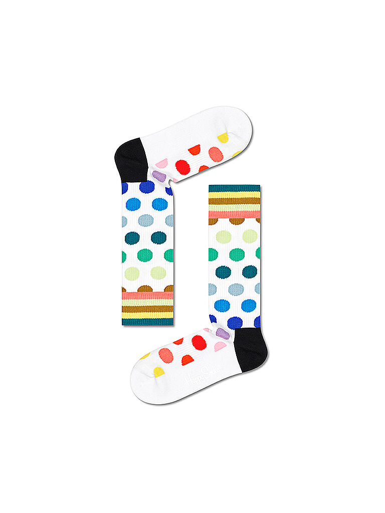 HAPPY SOCKS | Herren Socken BIG DOTS 41-46 white | bunt