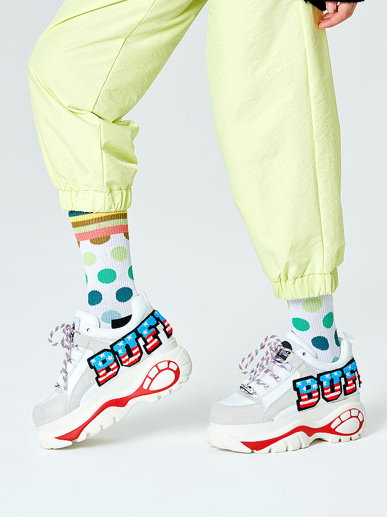 HAPPY SOCKS | Herren Socken BIG DOTS 41-46 white | bunt