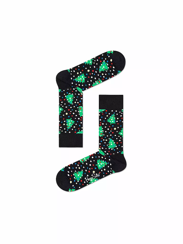 HAPPY SOCKS | Herren Socken CHRISTMAS NIGHT 41-46 black | schwarz