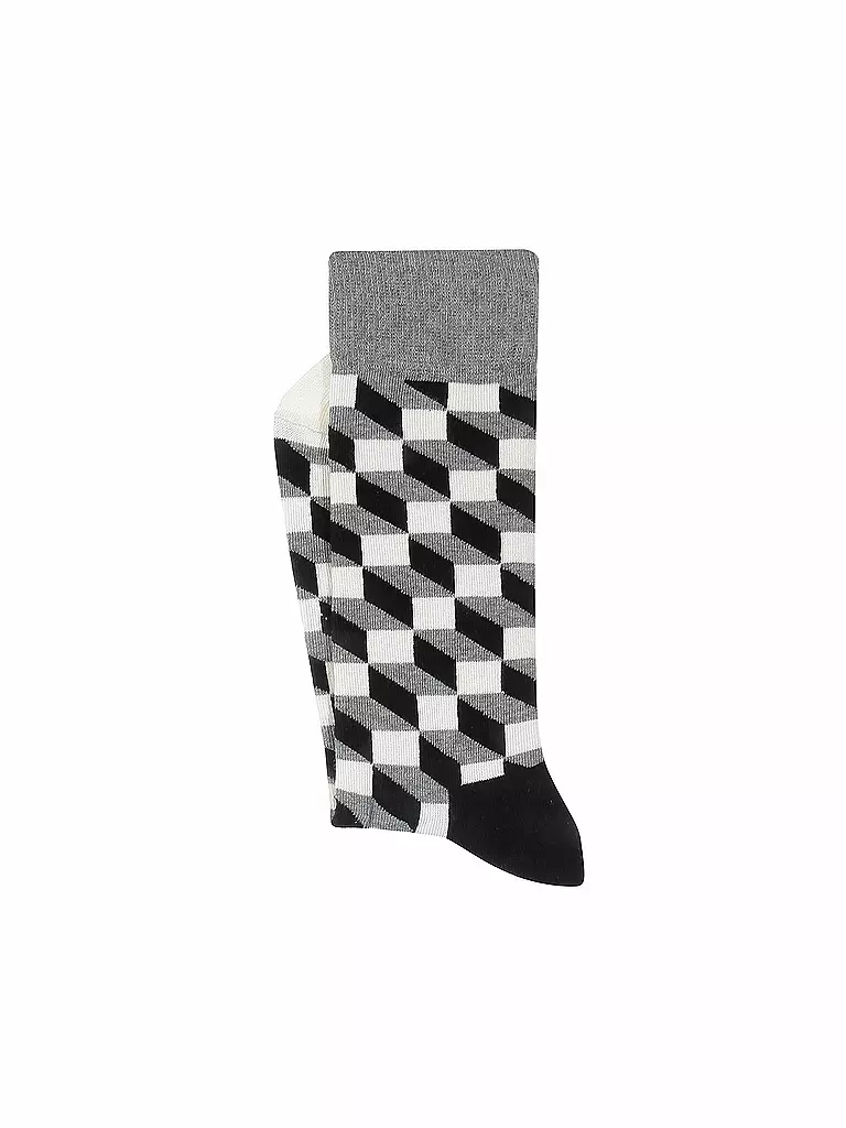 HAPPY SOCKS | Herren Socken FILLED OPTIC bunt | grau