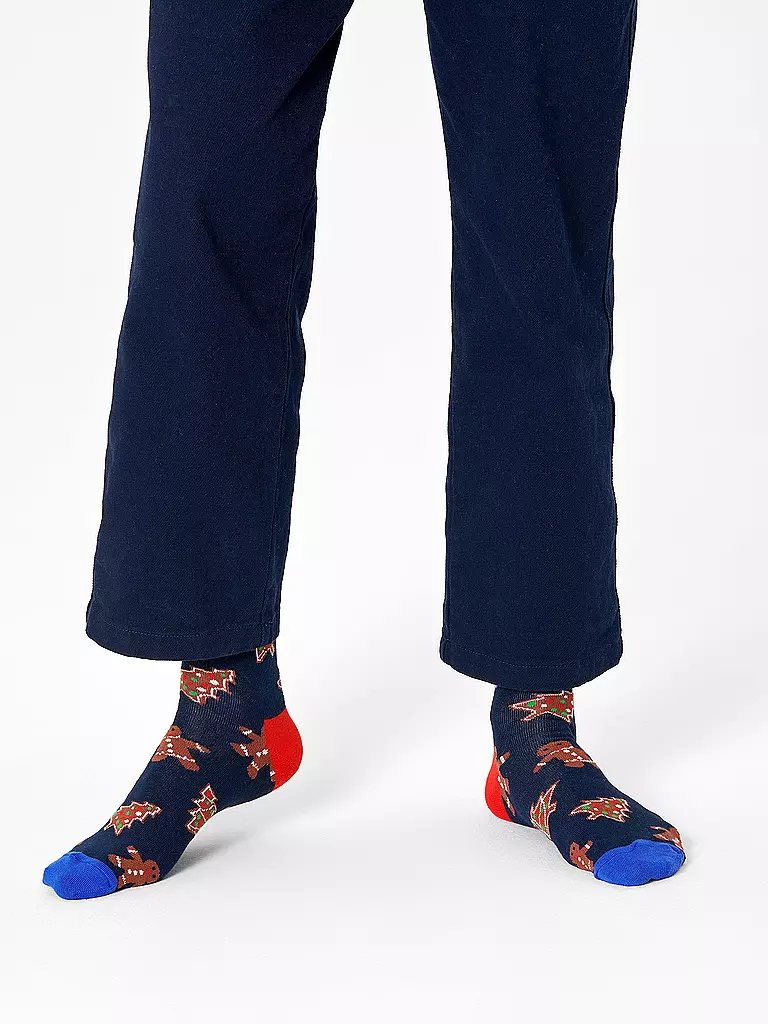 HAPPY SOCKS | Herren Socken GINGERBREAD COOKIES dark blue / navy | dunkelblau