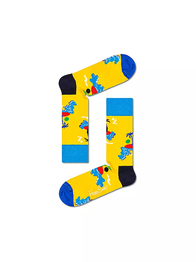 HAPPY SOCKS | Herren Socken ISLAND IN THE SUN medium yellow | gelb