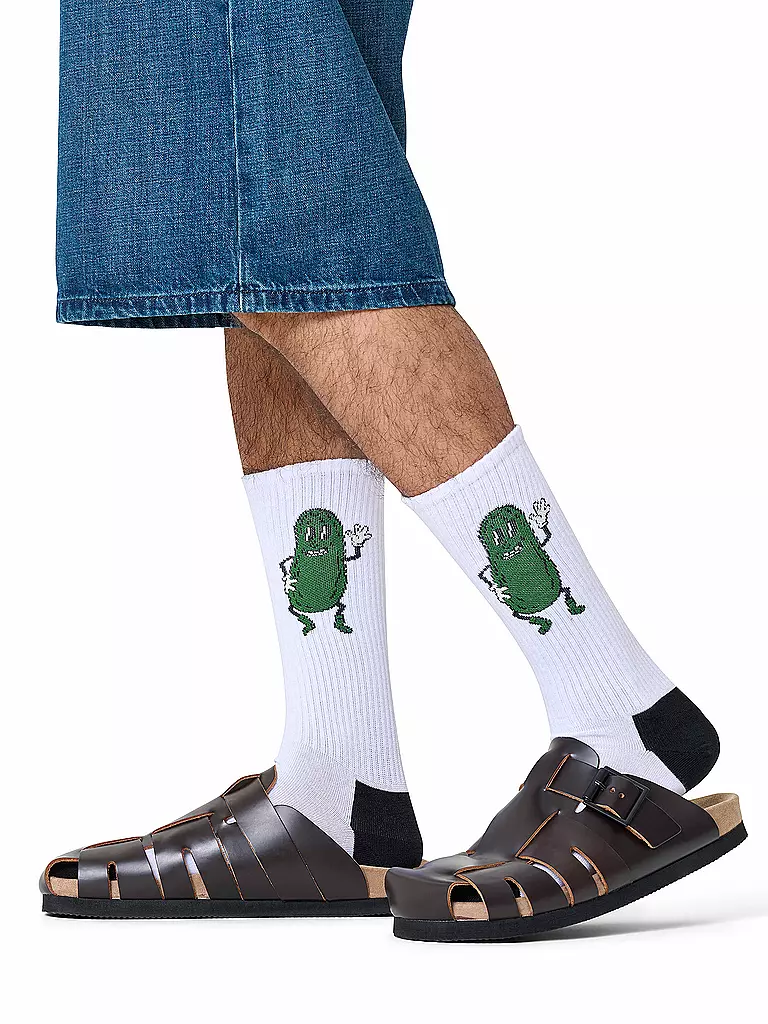 HAPPY SOCKS | Herren Socken PICKLE SNEAKER 41-46 white | weiss