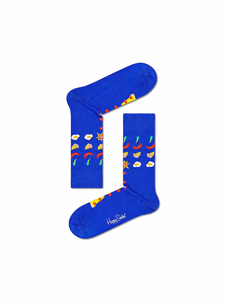 HAPPY SOCKS | Herren Socken PIZZA INVADERS 41-46 medium blue | blau