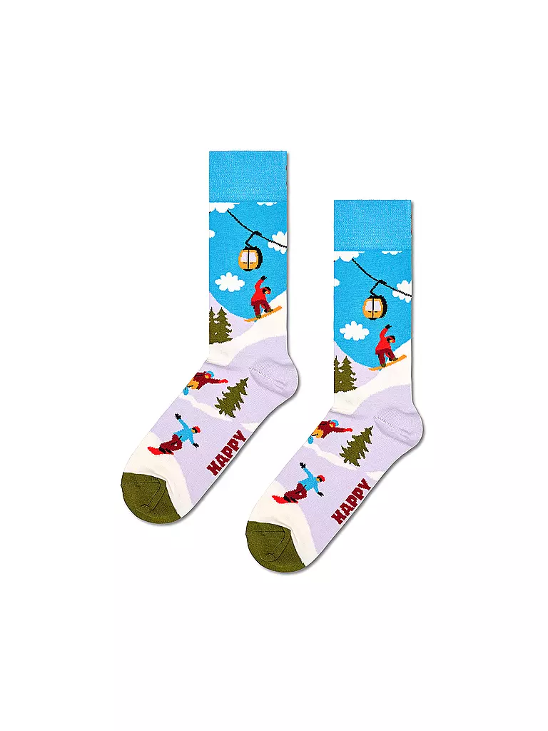 HAPPY SOCKS | Herren Socken SNOWBOARD 41-46 light blue | blau