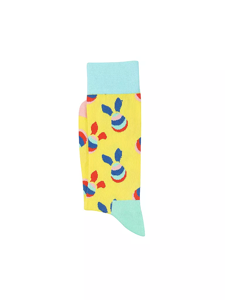 HAPPY SOCKS | Herren Socken WHAT CAME FIRST 41-46 light yellow | gelb