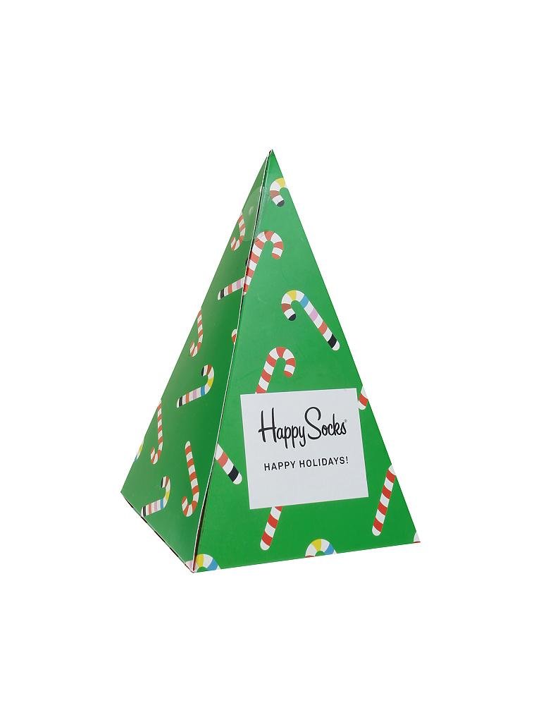 HAPPY SOCKS | Herren-Socken Geschenkbox 3-er "Holiday Tree" 41-46 | 