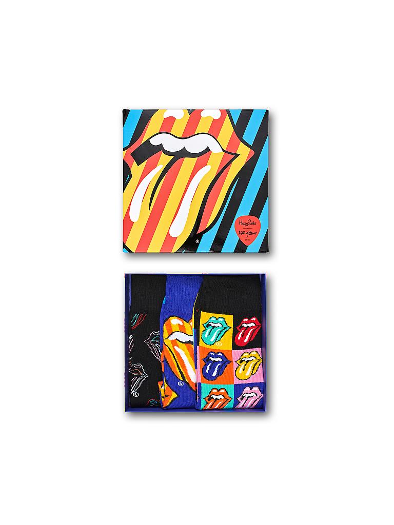 HAPPY SOCKS | Herren-Socken Geschenkbox 3-er "Rolling Stones" 41-46 | bunt