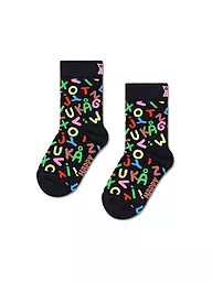 HAPPY SOCKS | Kinder Socken ALPHABET Black | Schwarz