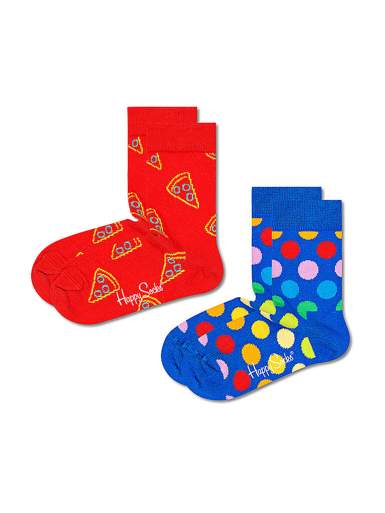 HAPPY SOCKS | Kinder Socken PIZZA SLICE 2-er Pkg. medium red | bunt