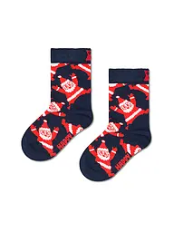 HAPPY SOCKS | Kinder Socken SANTA navy | Dunkelblau