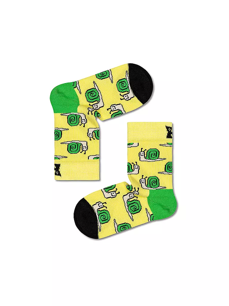 HAPPY SOCKS | Kinder Socken SNAIL yellow | gelb