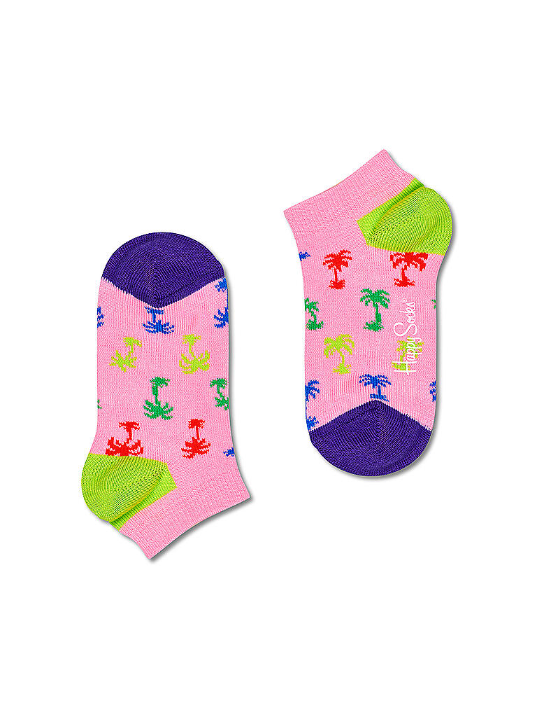 HAPPY SOCKS | Mädchen Sneaker Socken PALM medium / pink | rosa