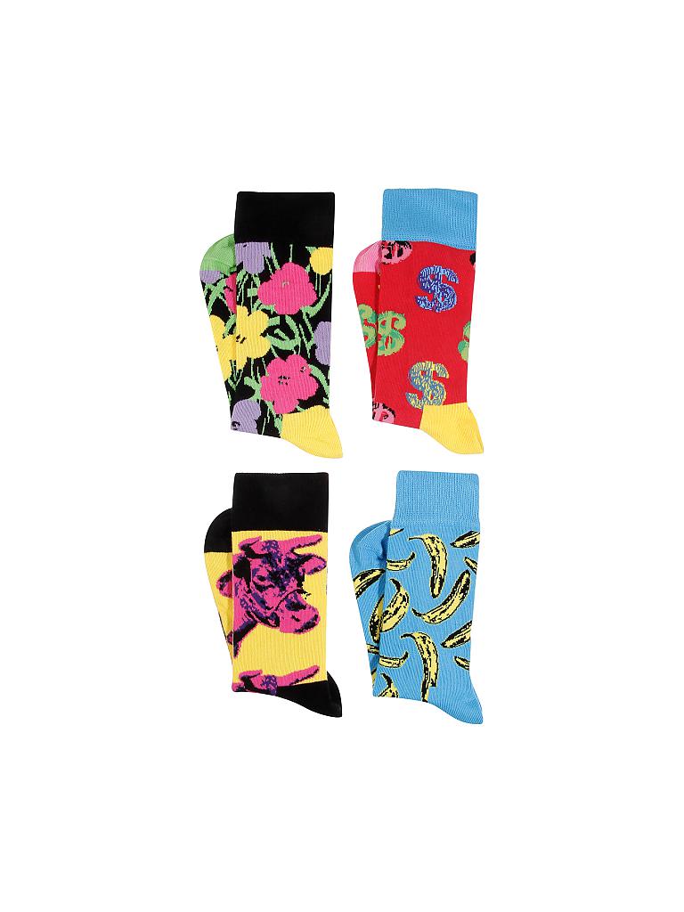 HAPPY SOCKS | Socken "Andy Warhol - Limited Edition" 4-er 36-40 | bunt