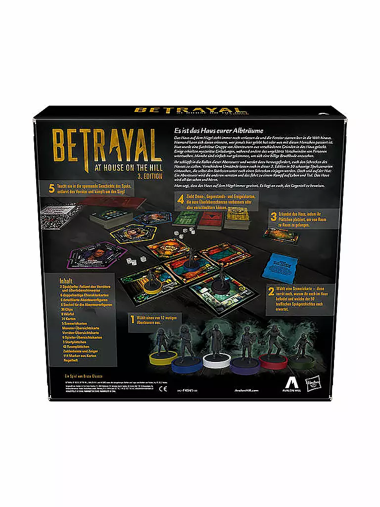 HASBRO | Avalon Hill Betrayal at House on the Hill 3. Edition | keine Farbe