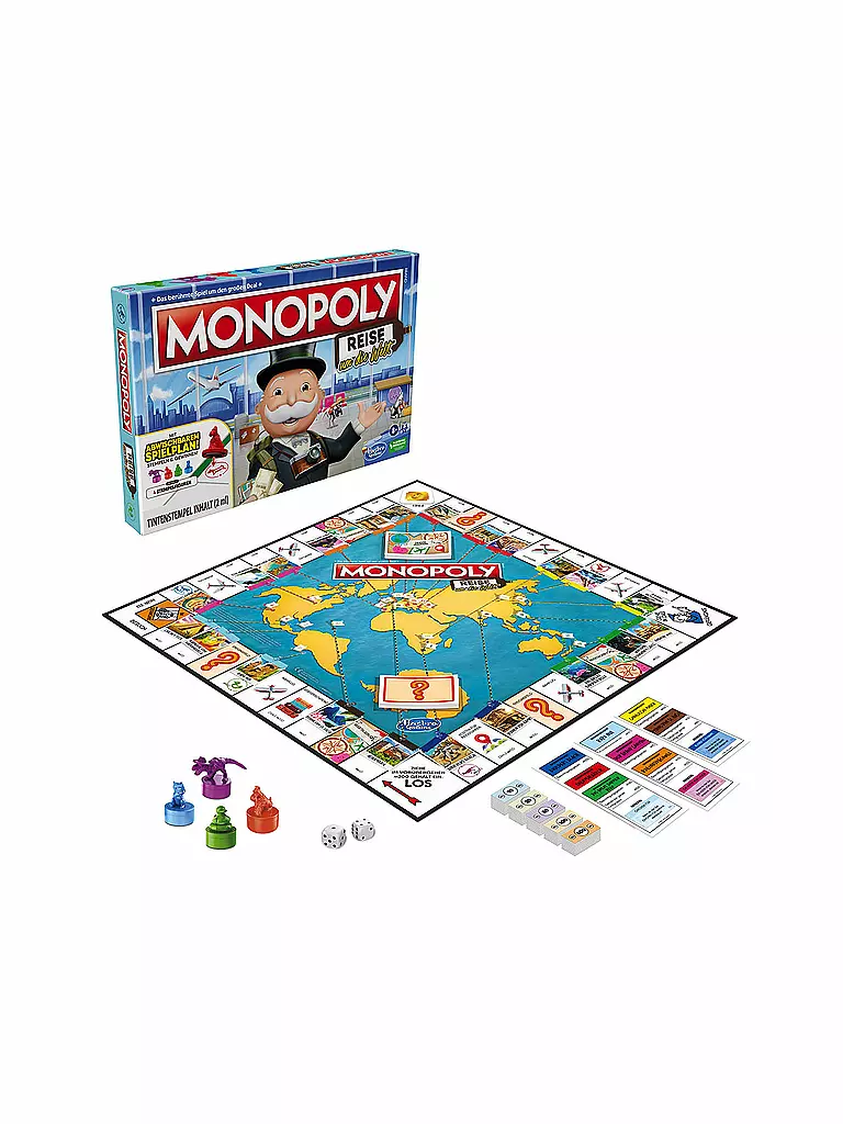 HASBRO | Brettspiel -  Monopoly Reise um die Welt | keine Farbe