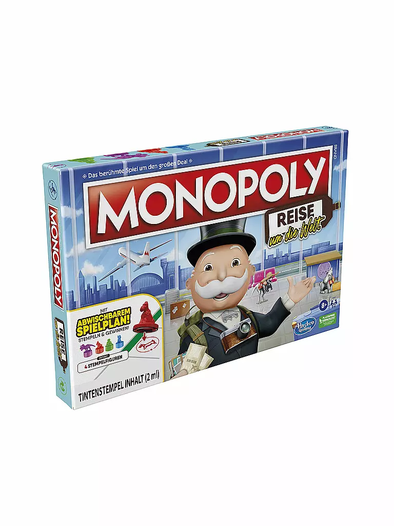 HASBRO | Brettspiel -  Monopoly Reise um die Welt | keine Farbe