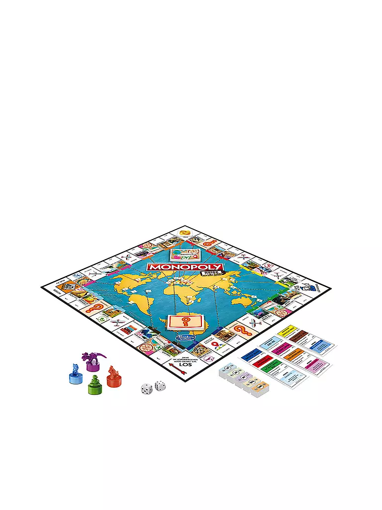HASBRO | Brettspiel -  Monopoly Reise um die Welt | keine Farbe