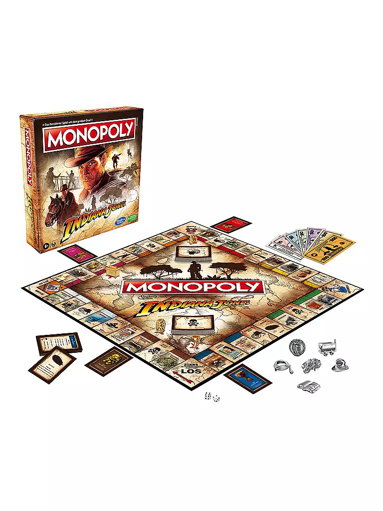 HASBRO | Brettspiel - Monopoly Indiana Jones Spiel | keine Farbe