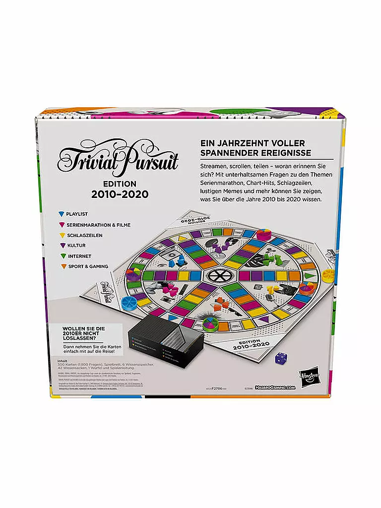 HASBRO | Brettspiel - Trival Prusuit 2010er Edition | keine Farbe
