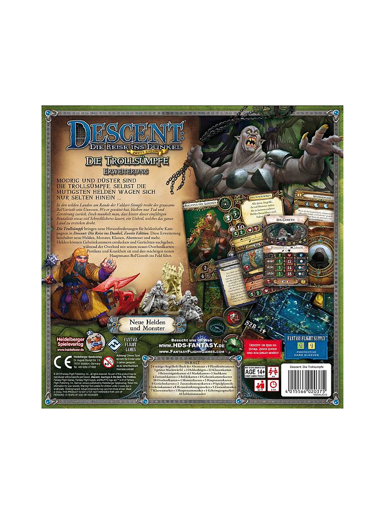 HEIDELBERGER SPIELEVERLAG | Descent 2nd Edition - Trollsümpfe (Erweiterung) | keine Farbe