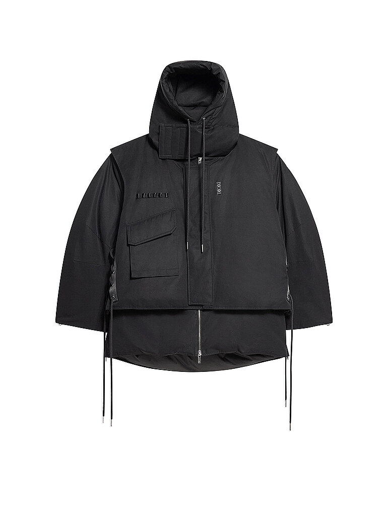 Daunenparka ARCTIC LAYERED JACKET schwarz L herren