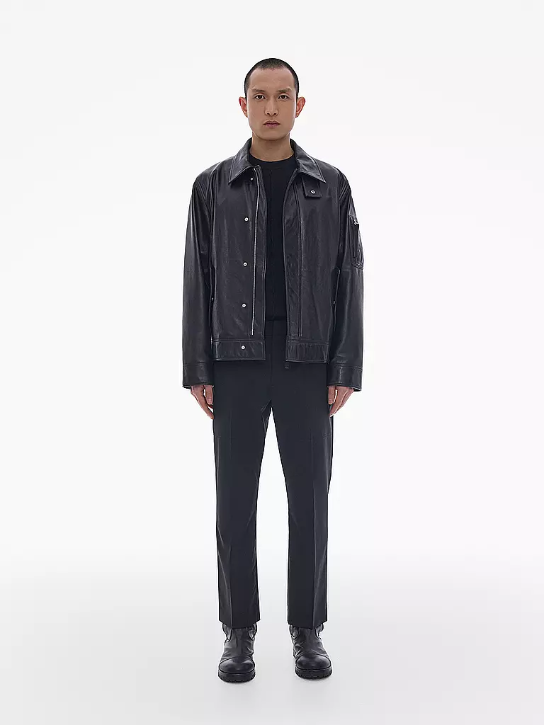 HELMUT LANG | Lederjacke | schwarz