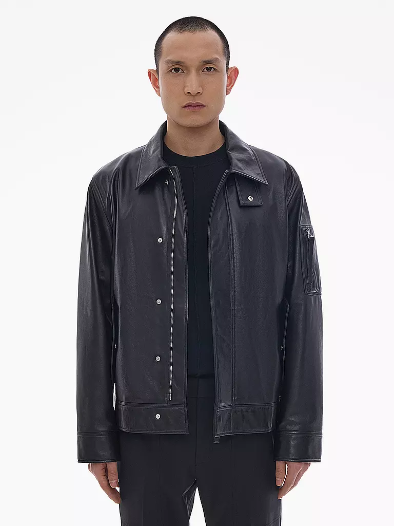 HELMUT LANG | Lederjacke | schwarz