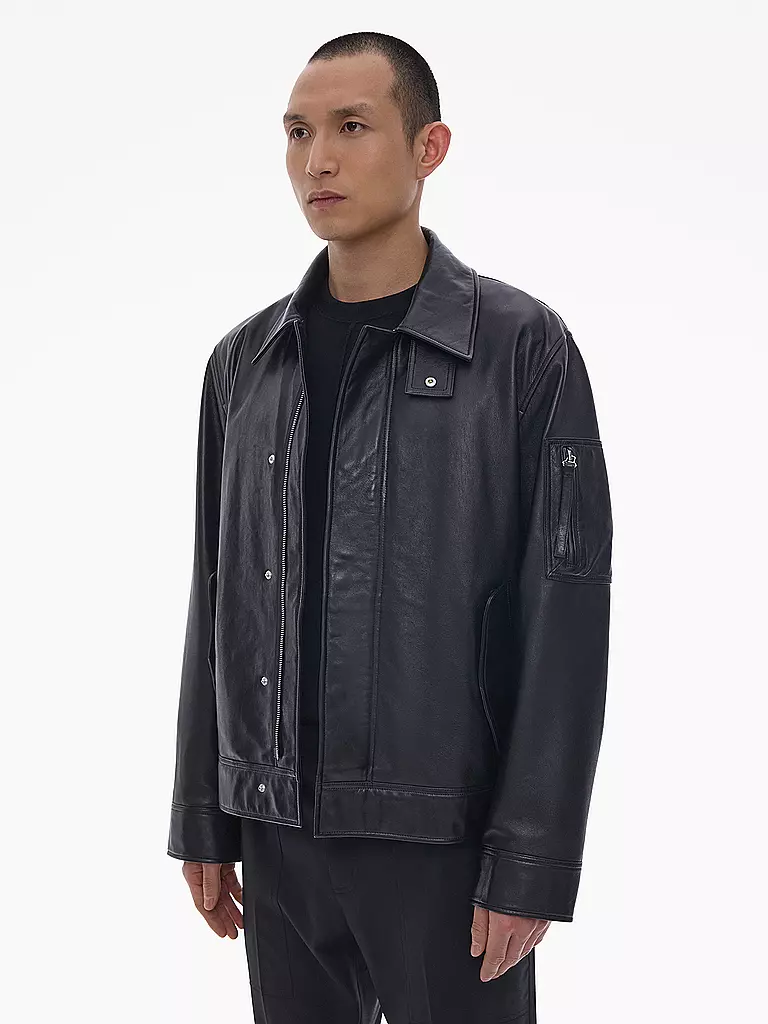 HELMUT LANG | Lederjacke | schwarz