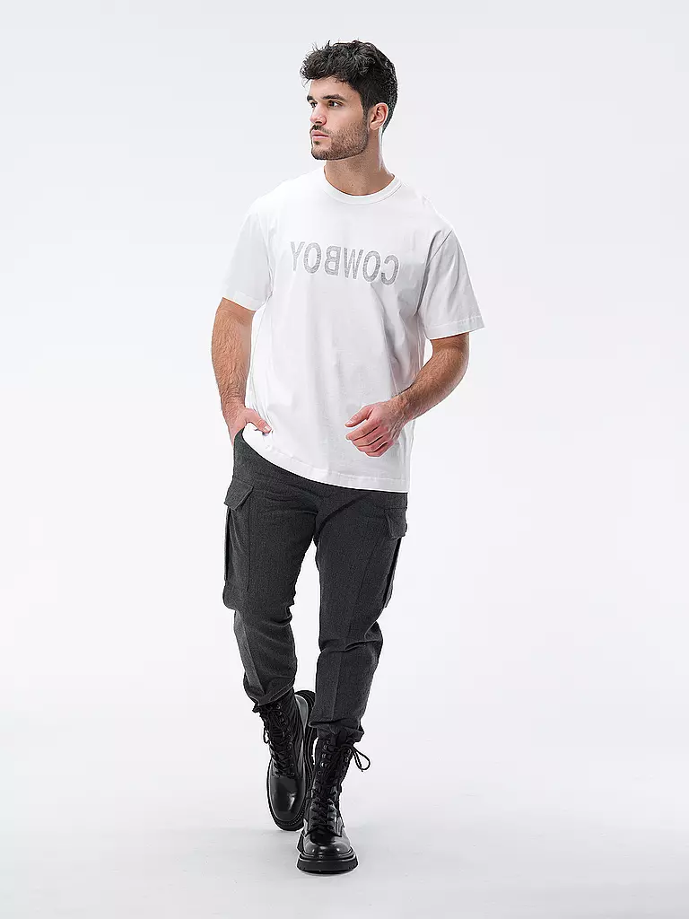 HELMUT LANG | T-Shirt COWBOY TECHNO | weiss