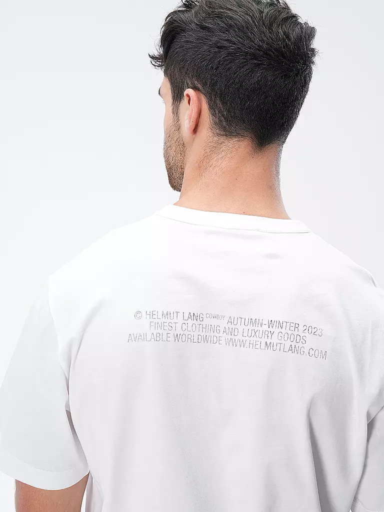 HELMUT LANG | T-Shirt COWBOY TECHNO | weiss