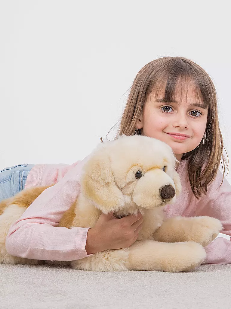 HERMANN TEDDY | Plüschtier - Golden Retriever liegend 60cm | beige