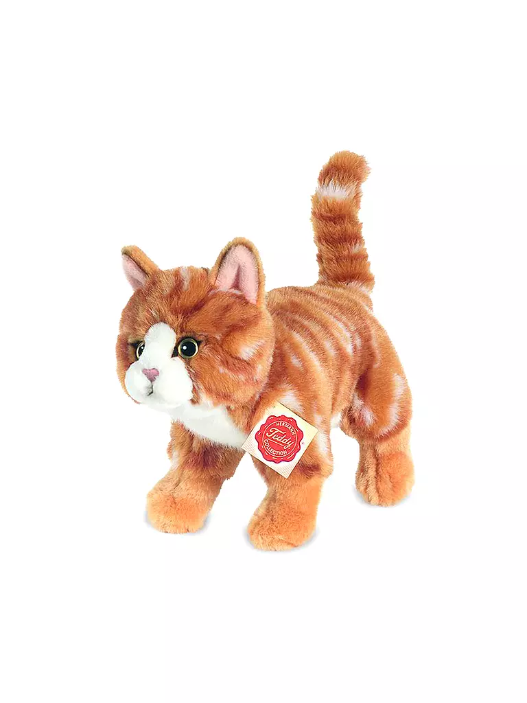 HERMANN TEDDY | Plüschtier - Katze stehend 20cm | orange