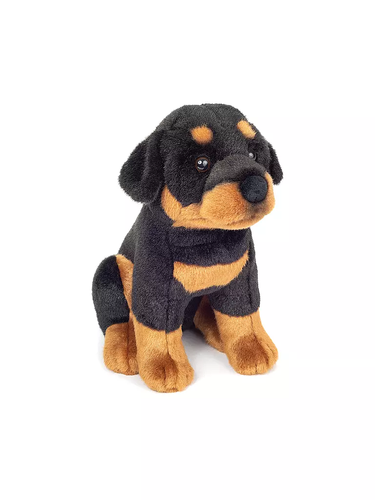HERMANN TEDDY | Plüschtier - Rottweiler sitzend 30cm | braun