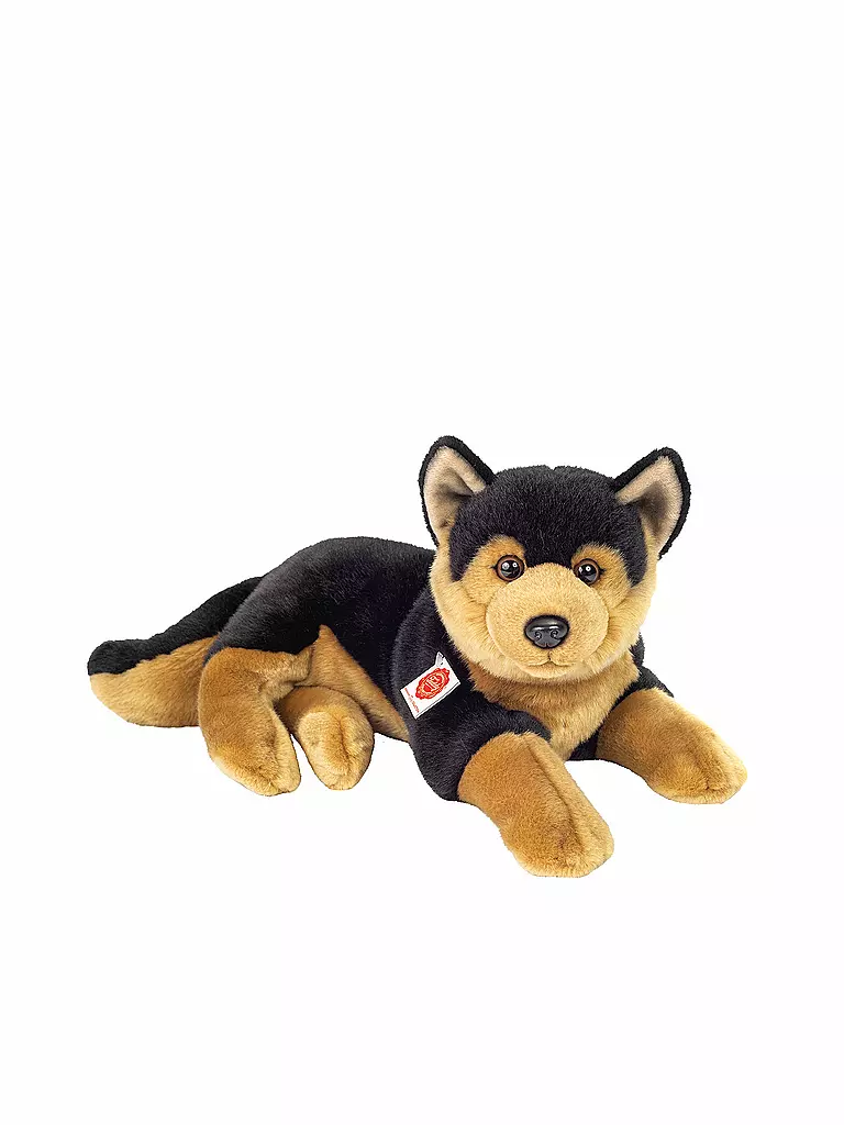 HERMANN TEDDY | Plüschtier - Schäferhund liegend 45cm | braun